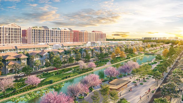Nằm tại giao điểm c&aacute;c trục giao th&ocirc;ng huyết mạch, Flora Avenue giữ vai tr&ograve; tr&aacute;i tim kết nối v&agrave; tiện &iacute;ch của Sun Urban City. (Ảnh: Sun Property) &nbsp;