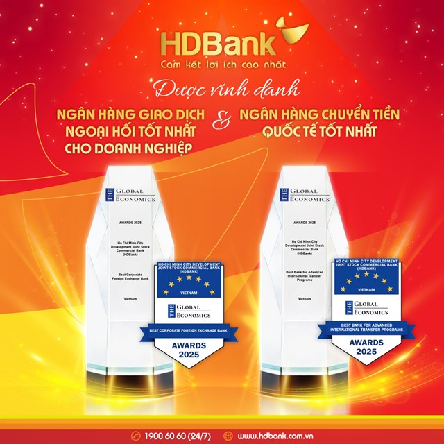 HDBank ghi dấu ấn mạnh mẽ với ba giải thưởng lớn trong nước và quốc tế - Ảnh 1