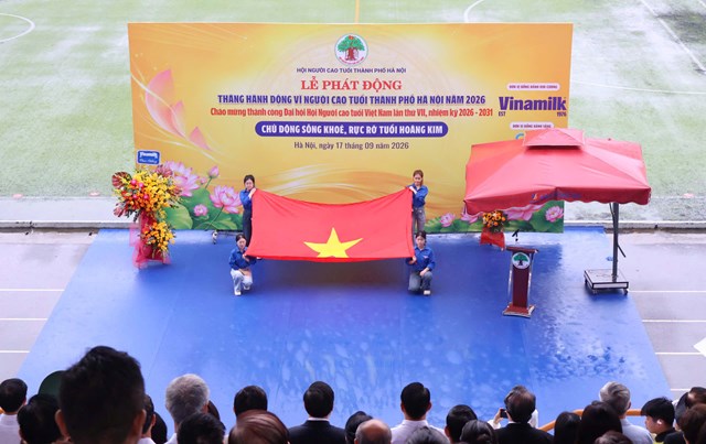 Hơn 2.000 người cao tuổi đồng diễn dân vũ chủ động sống khỏe, rực rỡ tuổi hoàng kim - Ảnh 3