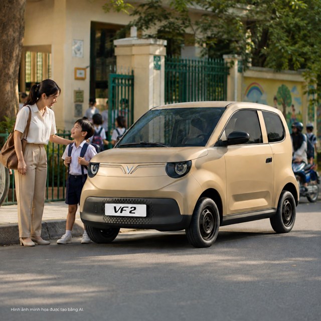 Từ xe máy lên VF 2: Hành trình đưa đón con nhẹ nhàng hơn mỗi ngày - Ảnh 1