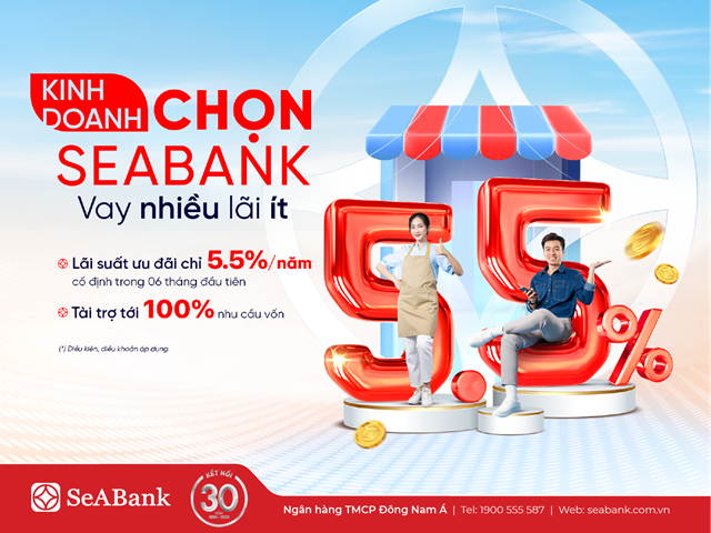 SeABank d&#224;nh 5.000 tỷ đồng cho vay kh&#225;ch h&#224;ng c&#225; nh&#226;n bổ sung vốn kinh doanh - Ảnh 1