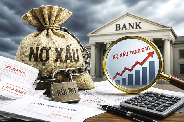 L&atilde;i suất neo cao, rủi ro nợ xấu gia tăng