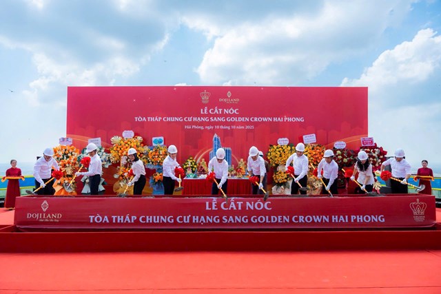 Golden Crown Hai Phong ch&#237;nh thức cất n&#243;c, khẳng định vị thế biểu tượng phố Cảng  - Ảnh 1