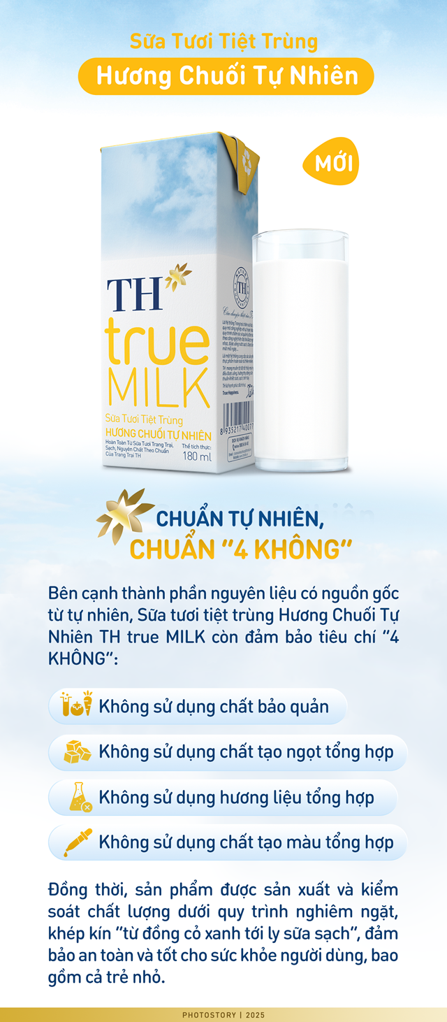 Đổi vị cho b&#233; với sữa tươi tiệt tr&#249;ng TH true MILK mới: Thơm ngậy hương chuối lại ho&#224;n to&#224;n từ thi&#234;n nhi&#234;n - Ảnh 3