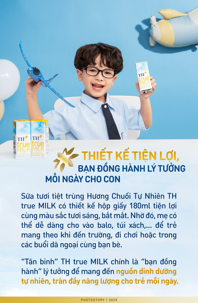 Đổi vị cho b&#233; với sữa tươi tiệt tr&#249;ng TH true MILK mới: Thơm ngậy hương chuối lại ho&#224;n to&#224;n từ thi&#234;n nhi&#234;n - Ảnh 4