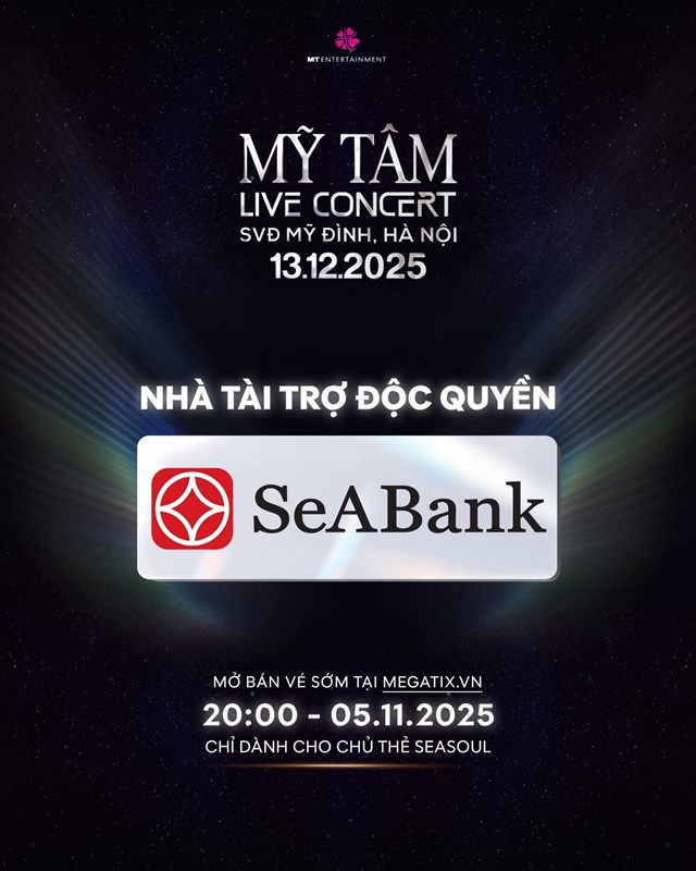 SeABank mang cơ hội săn v&#233; miễn ph&#237; cho kh&#225;ch h&#224;ng trải nghiệm Mỹ T&#226;m Live Concert 2025 - Ảnh 4