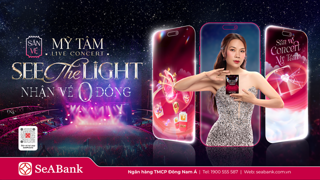 SeABank mang cơ hội săn v&#233; miễn ph&#237; cho kh&#225;ch h&#224;ng trải nghiệm Mỹ T&#226;m Live Concert 2025 - Ảnh 2
