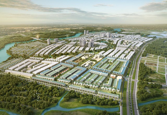 Phối cảnh tổng thể dự &aacute;n T&amp;T City Millennia tại Long An với quy m&ocirc; 267 ha. &nbsp;