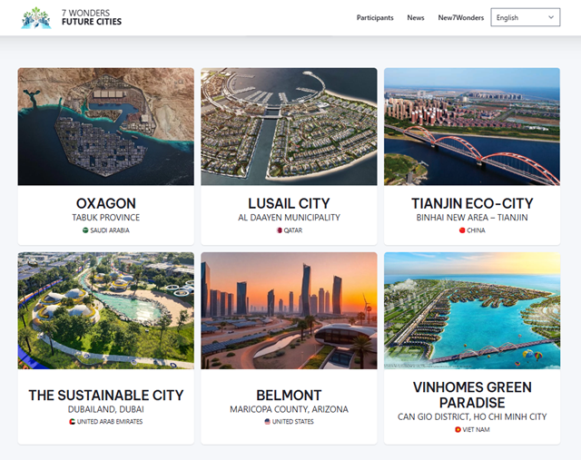 C&aacute;c đề cử &ldquo;Kỳ quan Đ&ocirc; thị Tương lai&rdquo; đến ng&agrave;y 4/11/2025 &nbsp;