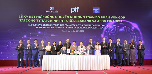 SeABank v&#224; AEON Financial k&#253; kết hợp đồng chuyển nhượng&#160;&#160;C&#244;ng ty t&#224;i ch&#237;nh PTF, trị gi&#225; 4.300 tỷ đồng - Ảnh 1