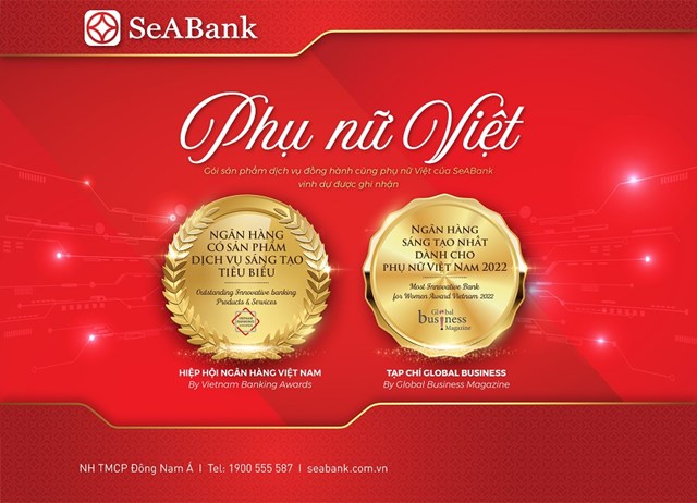 SeABank nhận giải thưởng Ng&#226;n h&#224;ng s&#225;ng tạo nhất d&#224;nh cho phụ nữ Việt Nam 2022 - Ảnh 1
