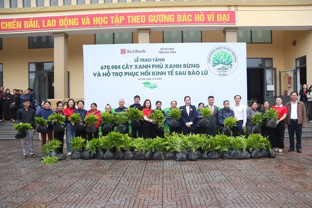 SeABank hỗ trợ trồng gần 671 nghìn cây xanh tại Hà Tĩnh, vượt mục tiêu 1 triệu cây xanh - Ảnh 3