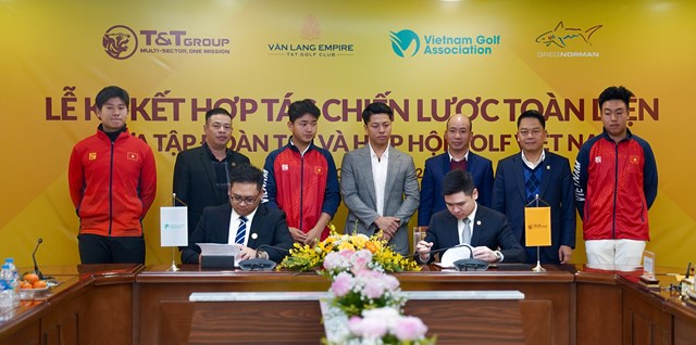 Tập đo&agrave;n T&amp;T Group k&yacute; kết hợp t&aacute;c chiến lược to&agrave;n diện với Hiệp hội Golf Việt Nam.