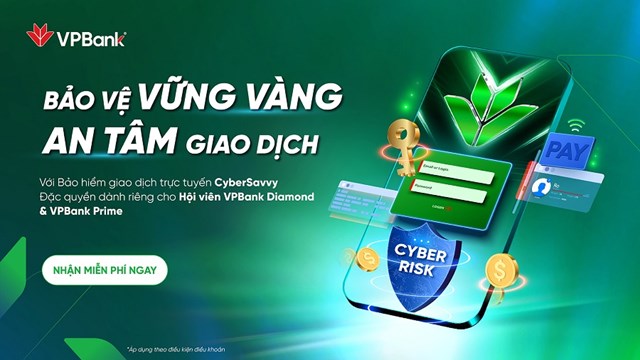 VPBank tri &#226;n kh&#225;ch h&#224;ng với g&#243;i Bảo hiểm giao dịch trực tuyến, quyền lợi chi trả đến 300 triệu đồng/kh&#225;ch h&#224;ng - Ảnh 1