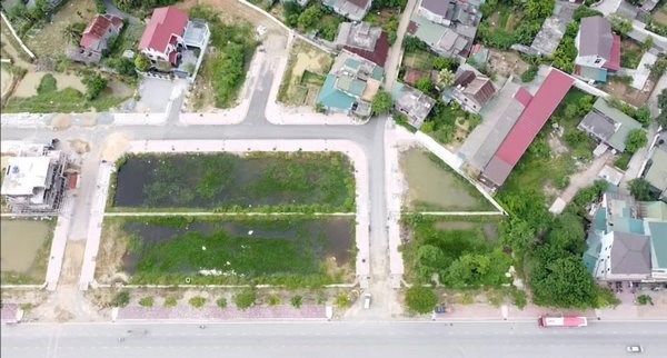 Vị tr&iacute; c&aacute;c thửa đất đấu gi&aacute; tại khu d&acirc;n cư Nam Nguyễn Du, phường Thạch Qu&yacute;.
