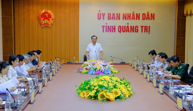 UBND tỉnh Quảng Trị tổ chức cuộc họp th&uacute;c đẩy dự &aacute;n X&acirc;y dựng hệ thống băng tải vận chuyển than đ&aacute; từ L&agrave;o về Việt Nam sớm được triển khai