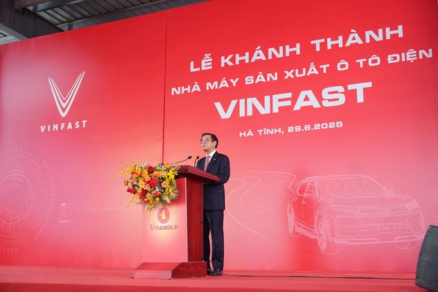 Ông Nguyễn Việt Quang Phó Chủ tịch, Tổng giám đốc Tập đoàn Vingroup phát biểu tại sự kiện. 