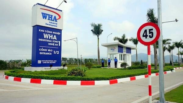 Khu Công Nghiệp WHA trên địa bàn Nghệ An.