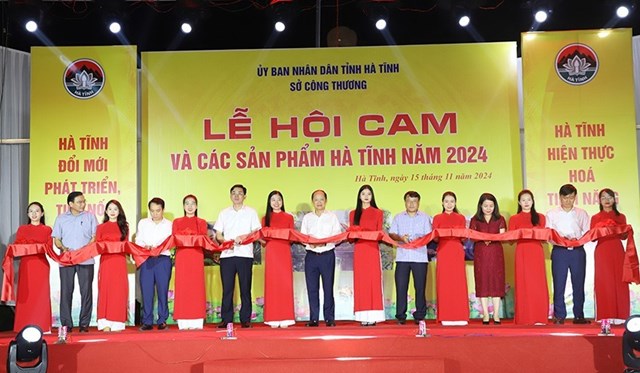 Khai mạc lễ hội cam v&agrave; c&aacute;c sản phẩm H&agrave; Tĩnh 2024