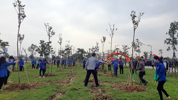 To&agrave;n d&acirc;n tham gia v&agrave;o trồng c&acirc;y xanh.