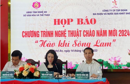 Sở Văn hóa - Thể thao Nghệ An tổ chức buổi họp báo về Chương trình Countdown - Chào năm mới 2024