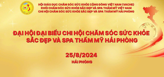 Đại hội Chi hội Chăm s&oacute;c Sức khỏe, Sắc đẹp v&agrave; Spa Thẩm mỹ tại Hải Ph&ograve;ng